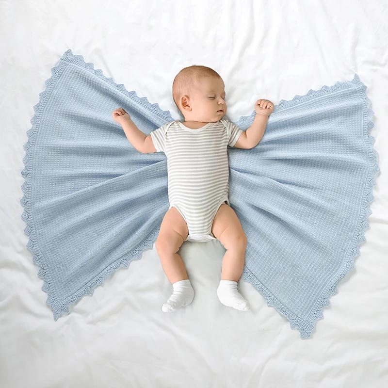 Couvertures pour bébé Super douces pour nouveau-né, garçon et fille, en coton, pour poussette, couff