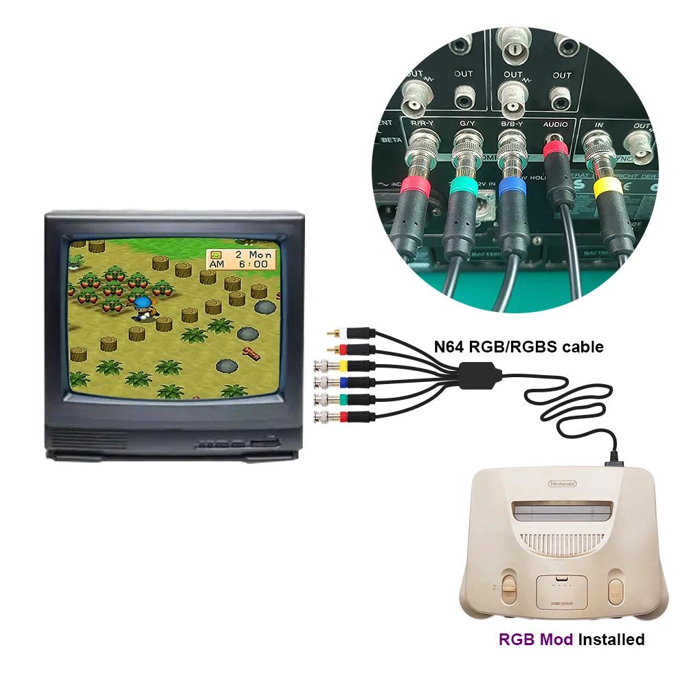 Puce Mod RGB pour Console de jeu N64 NTSC, Kit Mod RGB pour accessoire Nintendo 64