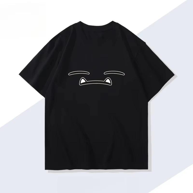 Pokémon jeu portable ronflex T-shirt été nouveaux hommes et femmes japonais Harajuku tendance ample
