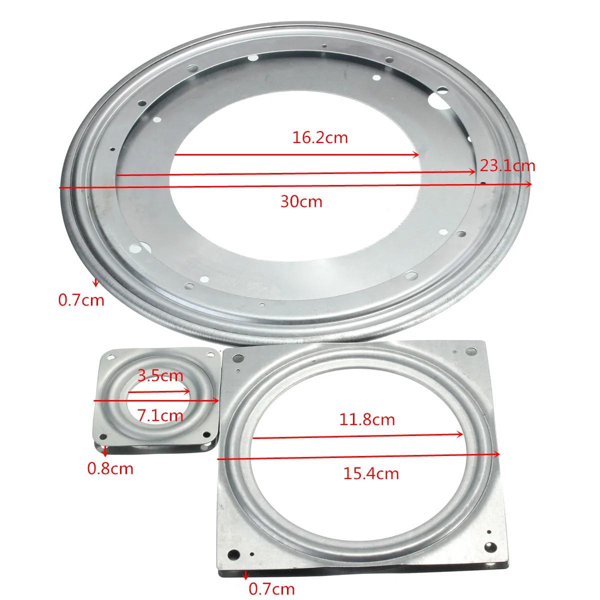 Plateau tournant tournant à roulement en métal lourd de 3 pouces, pour les armoires d'angle, support