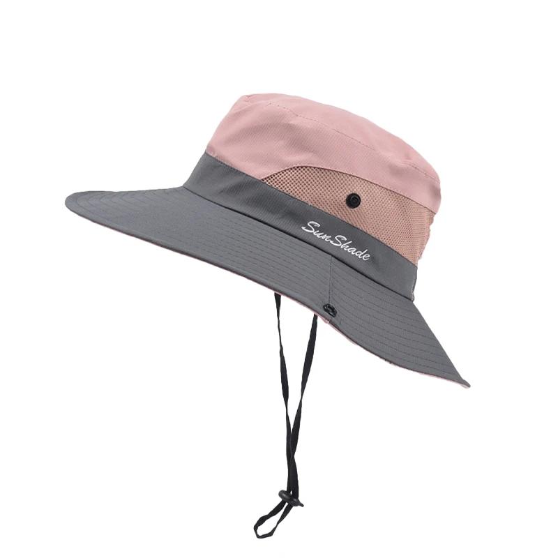 Chapeau de pêcheur pliable en plein air, pour cyclisme, voyage, pêche, soleil, maille respirante, ch