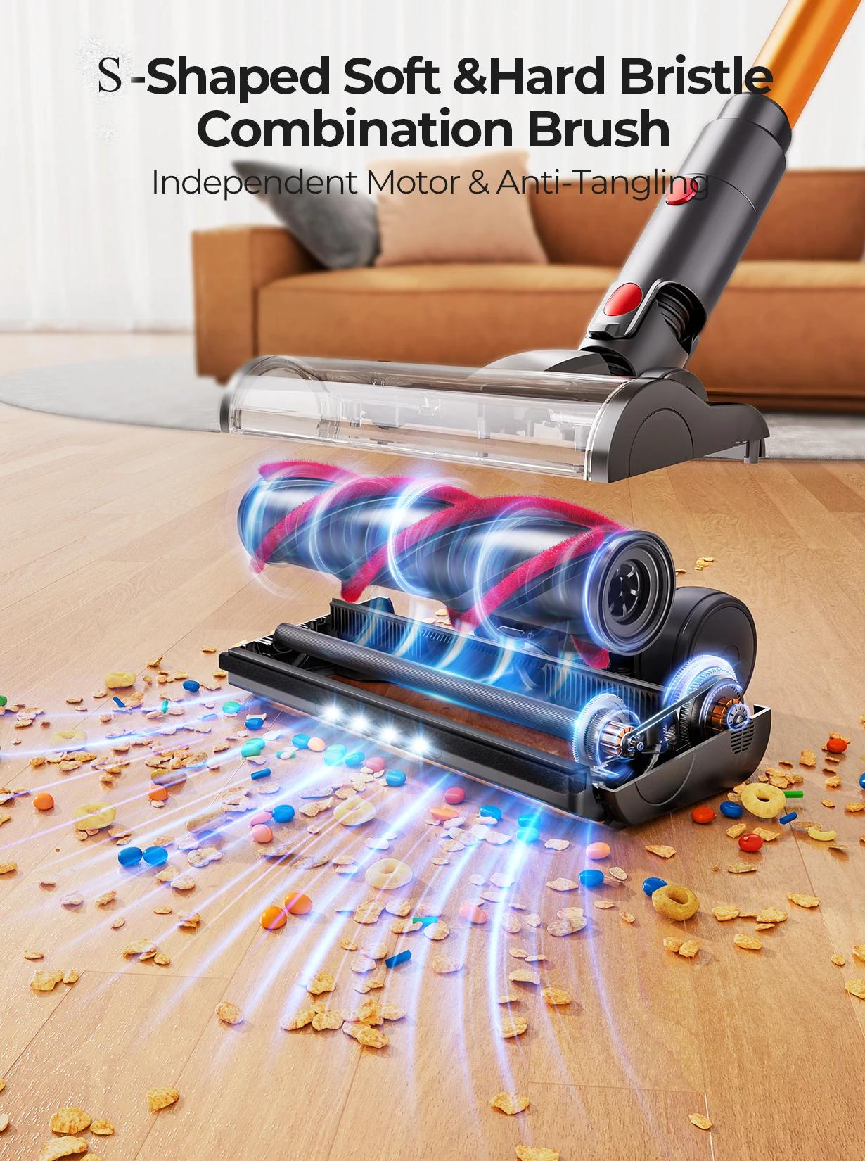 Laresar-Aspirateur sans fil V7, 500W, puissance d'aspiration 50KPA, appareil ménager intelligent, ta