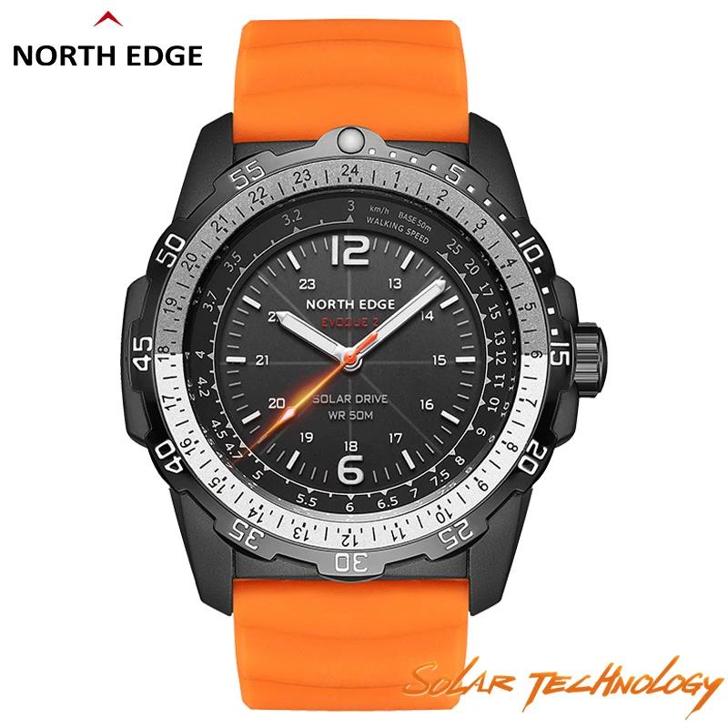 NORTH EDGE EVOQUE 2 hommes montre militaire numérique énergie solaire environnement hommes Sport mon