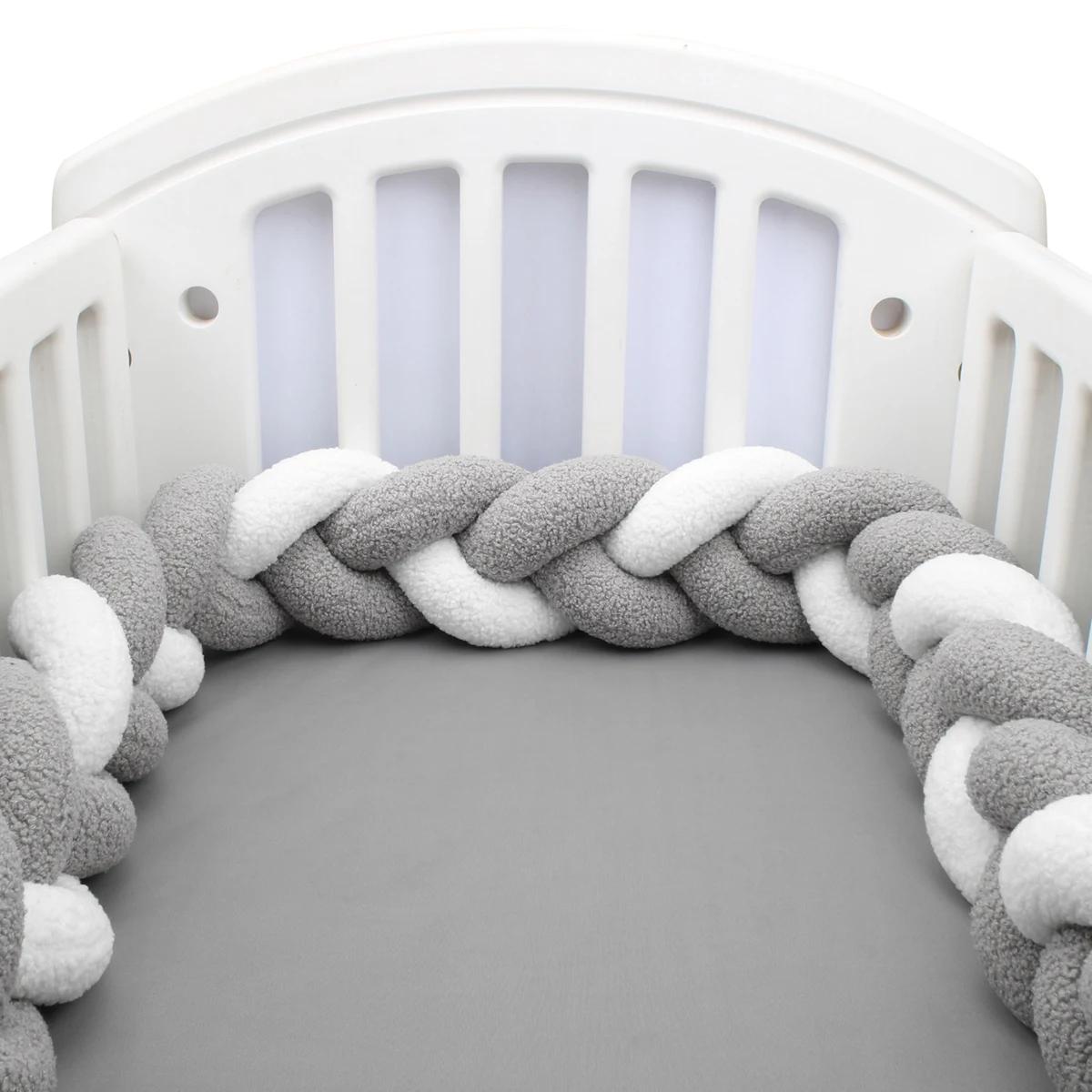 1-4M bébé lit pare-chocs infantile berceau oreiller coussin tresse berceau pare-chocs protecteur cha