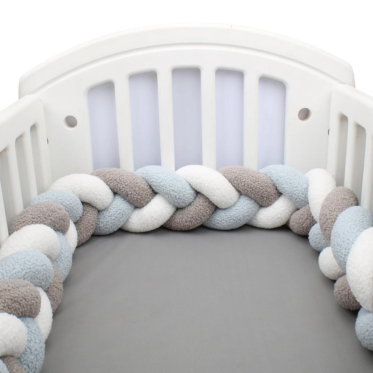 1-4M bébé lit pare-chocs infantile berceau oreiller coussin tresse berceau pare-chocs protecteur cha