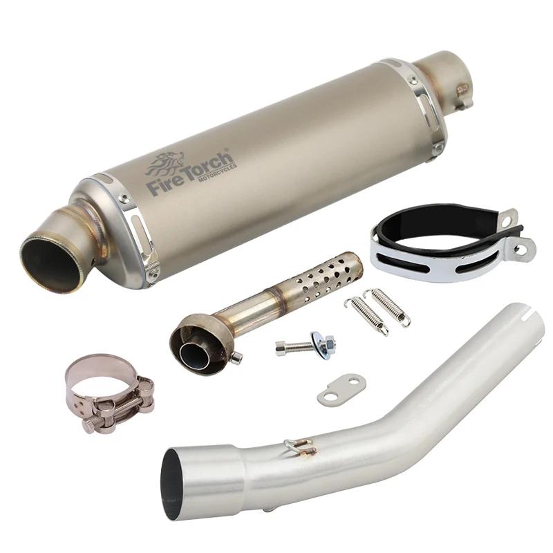 Système d'échappement Slip-On pour moto Yamaha Tenere 700 XTZ700 XTZ-700 2019-2025 avec tuyau de lia