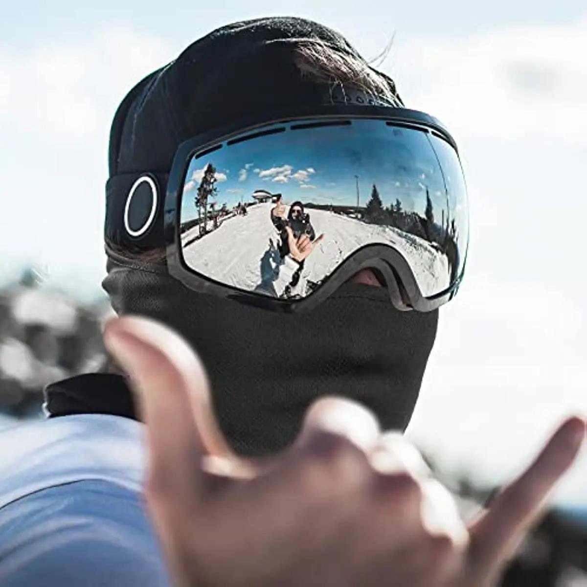 Cagoule masque facial masque de Ski pour hommes femmes masque complet capuche neige moto course temp