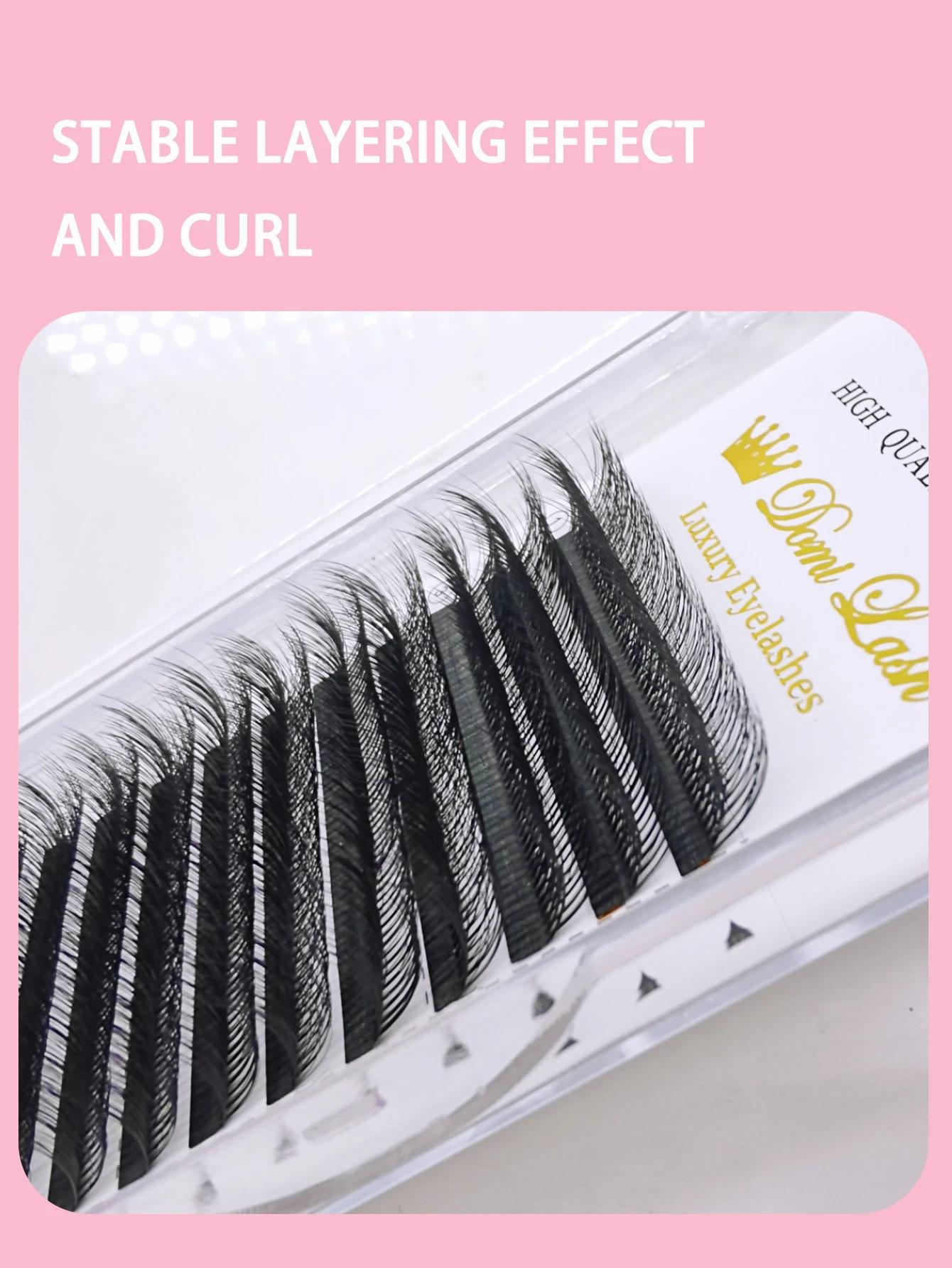 5D faux cils sauvages Extensions de cils de vison multicouche LB LC LJ Curl cils de haute qualité pr