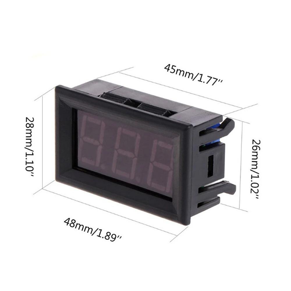 Therye.com-Panneau de surveillance de la température de voiture numérique LED, moniteur de compteur,