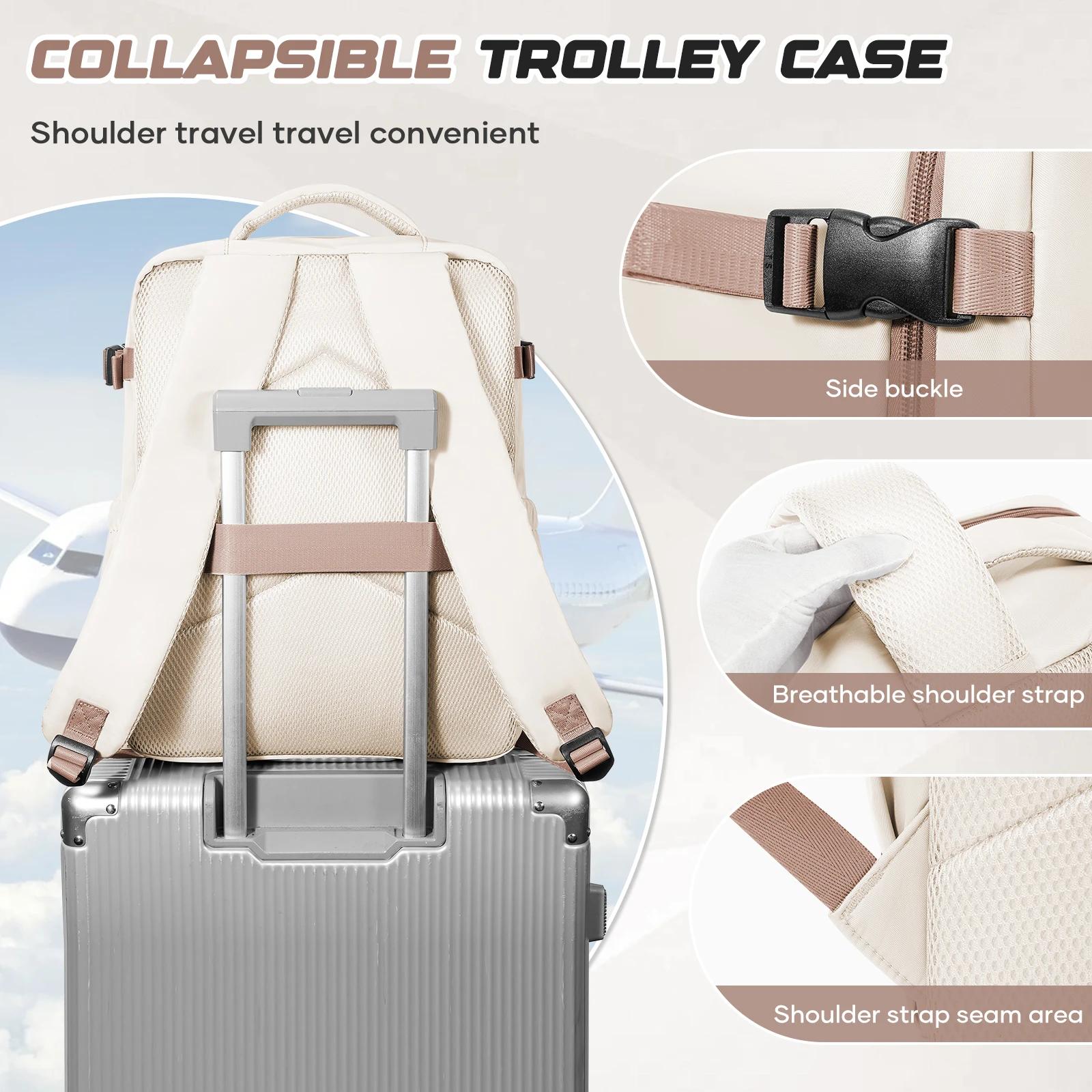 Sac à dos sous vide 40x30x20cm pour bagages cabine Ryanair, sacoche pour ordinateur portable 15,6'',