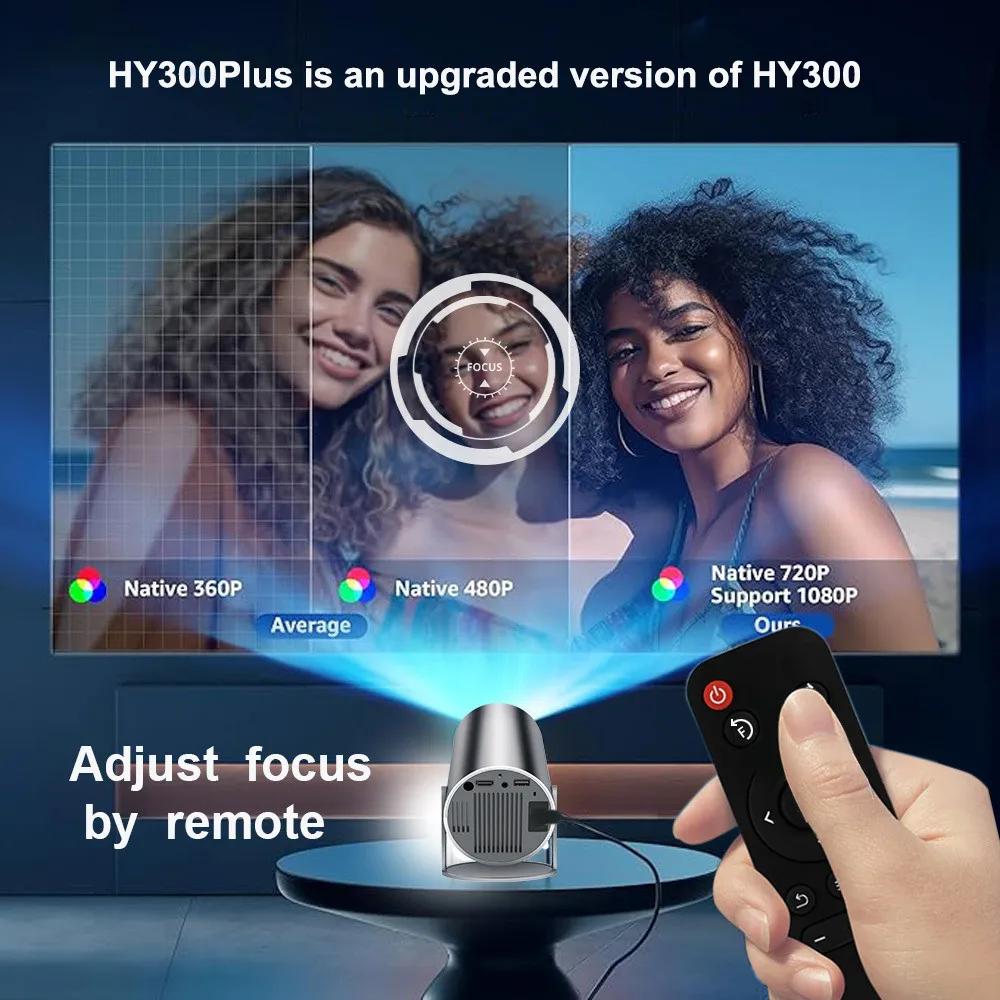 DITONG HY300 Plus HD projecteur portable 4K projetor Android LED vidéo Home cinéma téléphone mini Pr