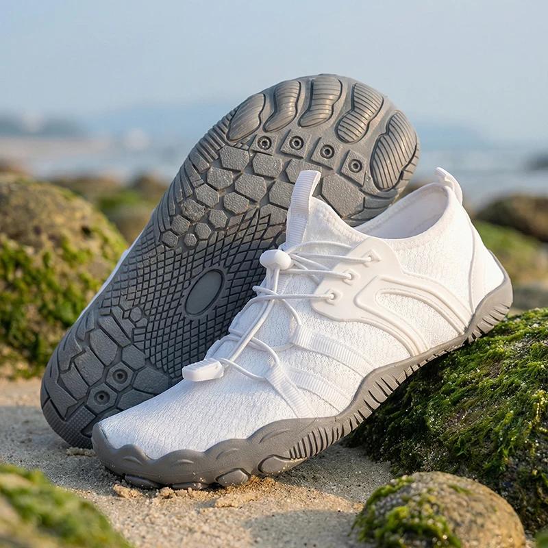 Chaussures d'eau d'été pour la plage, à séchage rapide, antidérapantes, à cinq doigts, légères, pied