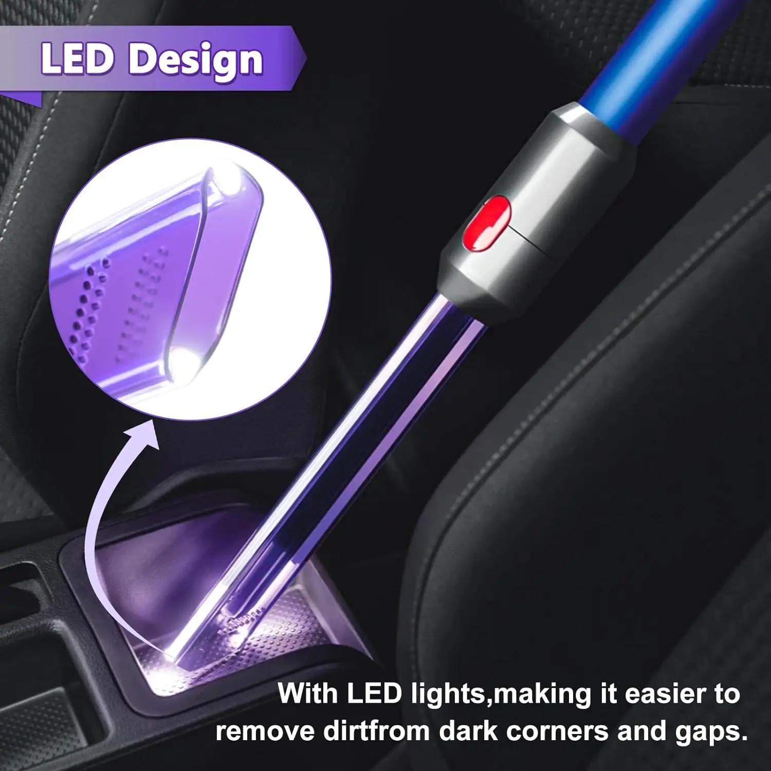 Tête de fente d'aspiration pour aspirateur Dyson V7 V8 V10 V11, tuyau lumineux LED, pièces de rechan