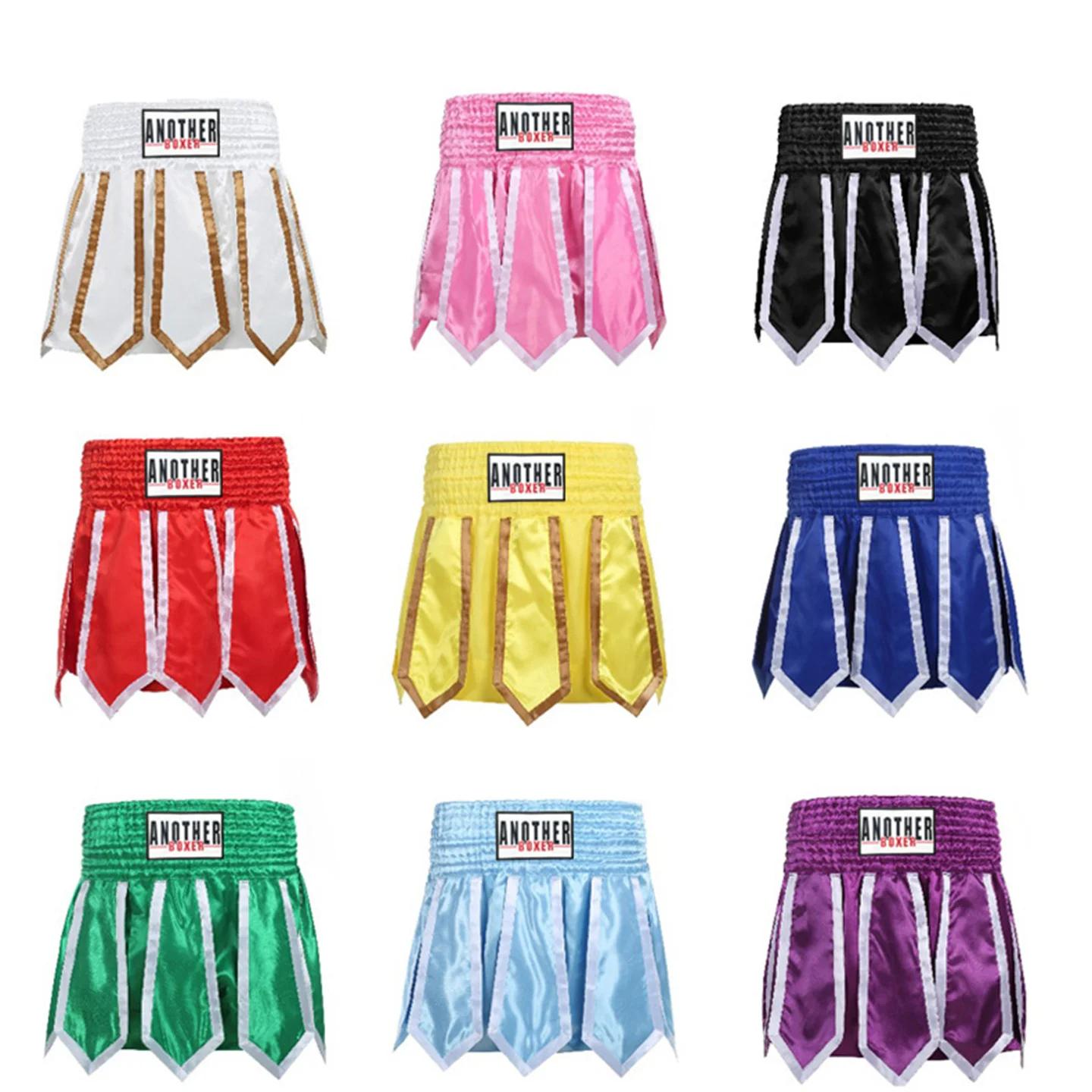 Tronc d'entraînement de boxe Style Streamer, demi-pantalon Sanda de combat gratuit, short Muay Thai