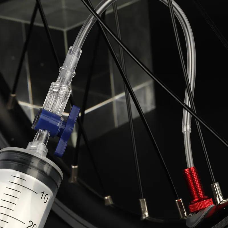 Injecteur de mastic de pneu Tubeless de vélo 60ml, outil d'injection de fluide de vélo de route vtt,