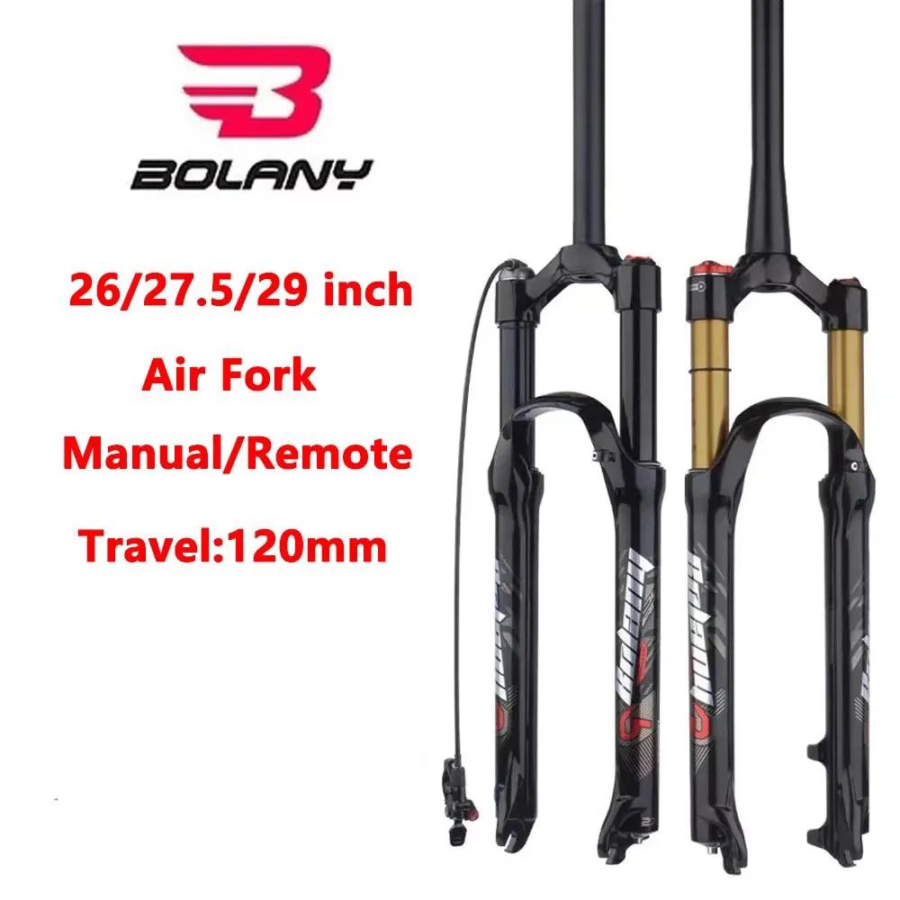 Bolany fourche de vélo vtt résilience de l'air alliage de magnésium amortisseur suspension droite co