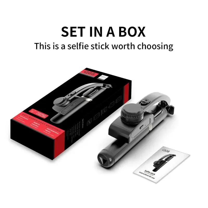STTKGZD stabilisateur de cardan portatif stabilisateur Selfie bâton lumière de remplissage Smartphon