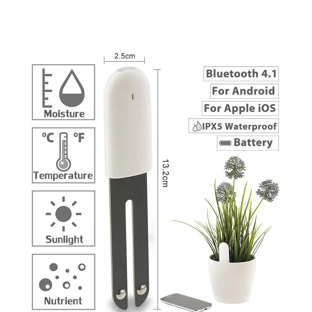 HHCC – moniteur intelligent de flora de fleurs, soins de jardin, plantes, herbe, sol, testeur de fer