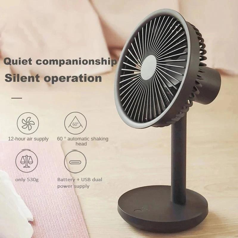 Millet Ventilateur de bureau portable, aste par USB, pour l'extérieur, mini ventilateur de sol silen