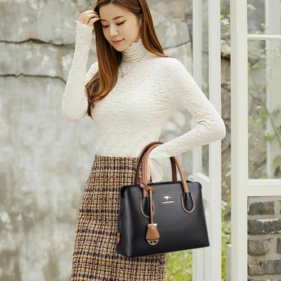 Sacs à main en cuir de luxe pour femmes, sacs à bandoulière design, fourre-tout de grande capacité,