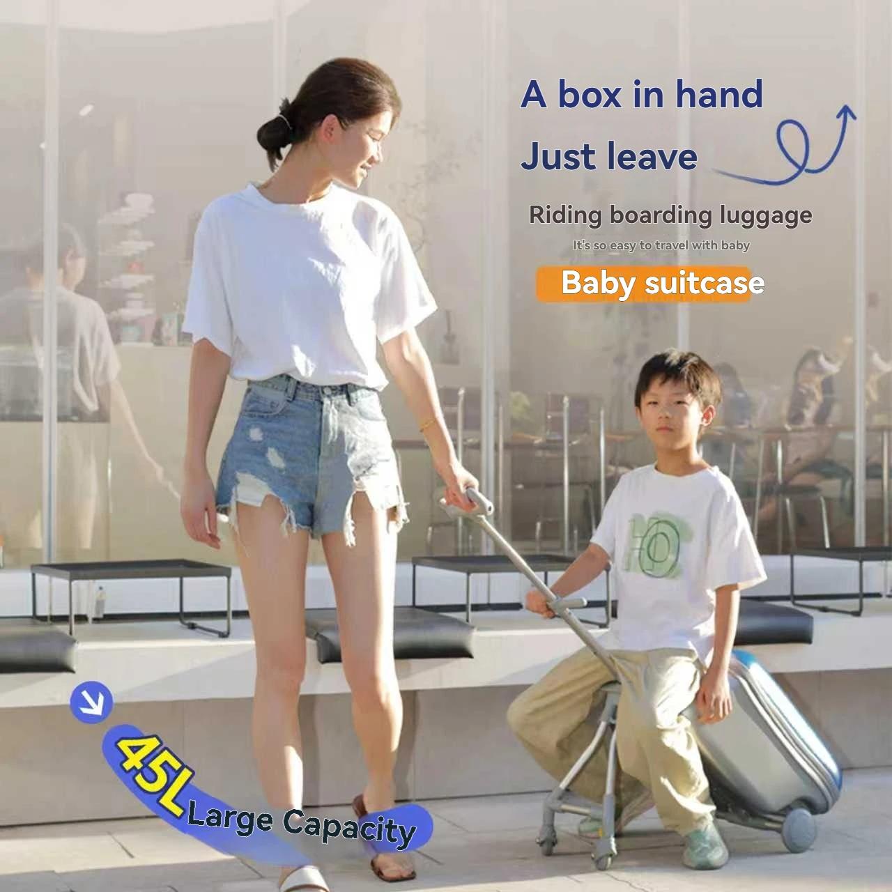 Ensemble de bagages pour enfants 1 pièce qui peut être posé et interdit, valise trolley avec valise