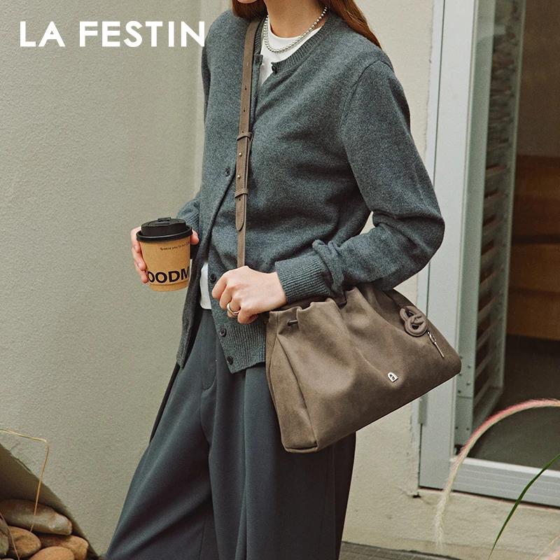 LA FESTIN-Sac à Main en Cuir pour Femme, Marque Originale, Bandoulière, Grande Capacité, Nouvelle Mo