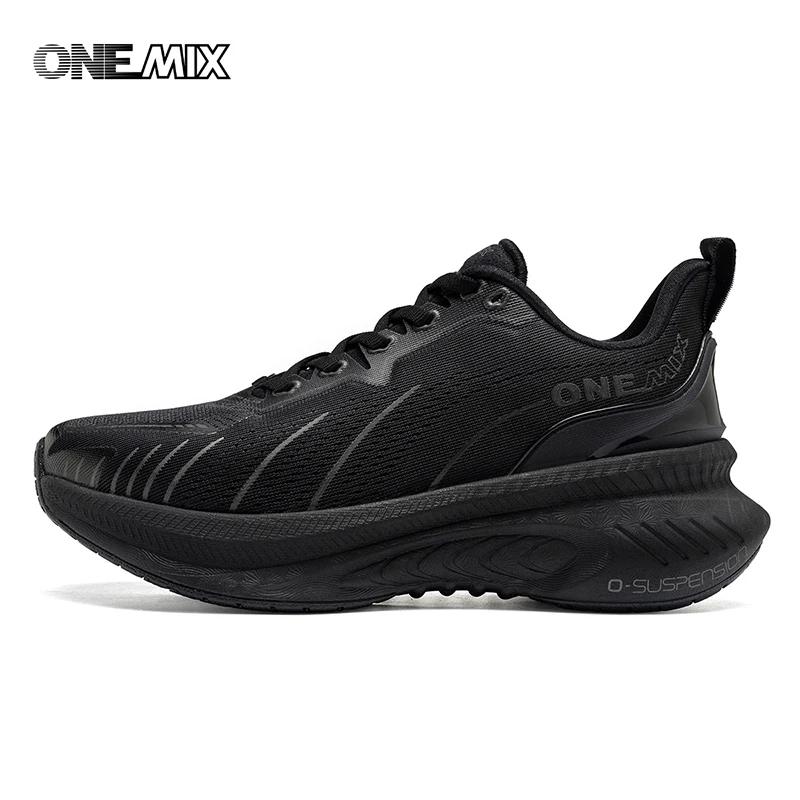 ONEMIX-Chaussures de course en maille respirante pour hommes, baskets de course de base, chaussures