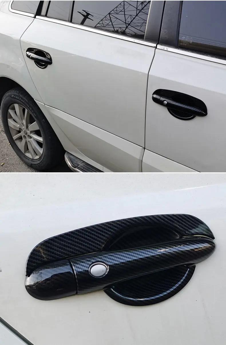 Couverture de Poignée de Porte en Fibre de Carbone, Autocollant de Décoration pour Renault Scenic 2