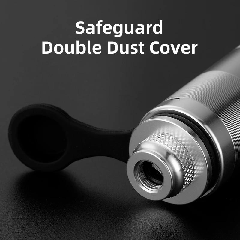 ROCKBROS 160psi pompe à vélo baromètre de pression d'air gonfleur de vélo en alliage d'aluminium vtt