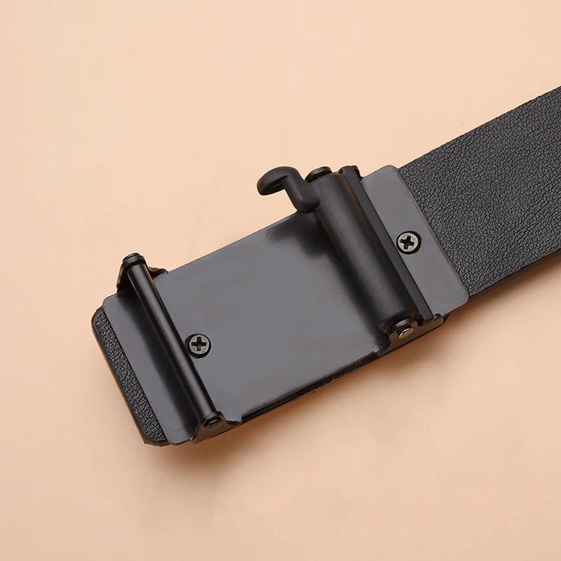 La nouvelle boucle sans dents boucle automatique ceinture hommes style décontracté affaires tout-mat