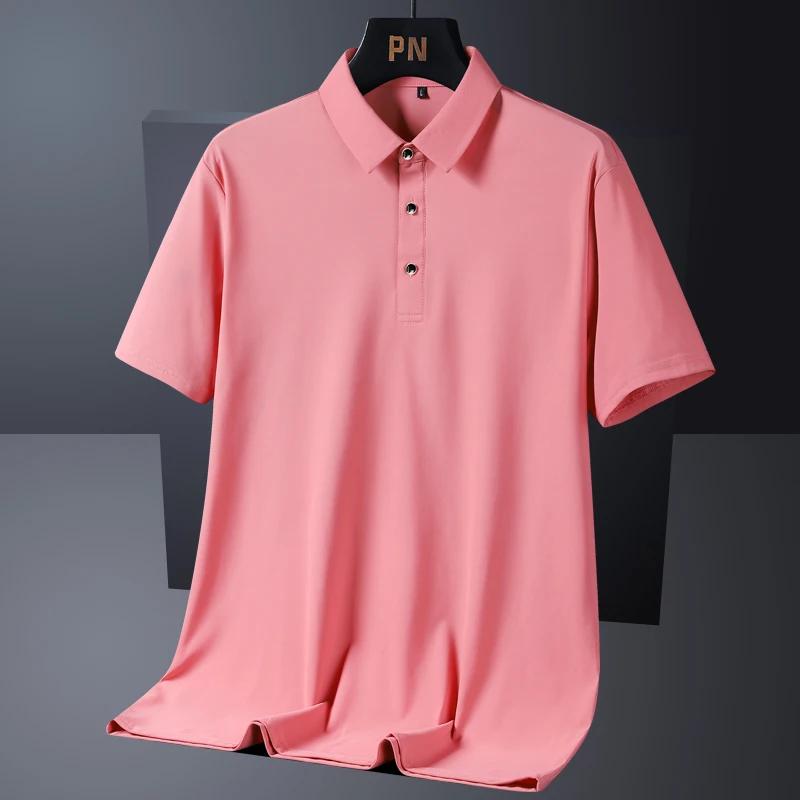 Été grande taille 7xl 8xl 9xl Polo hommes séchage rapide glace soie respirant Polo hommes surdimensi