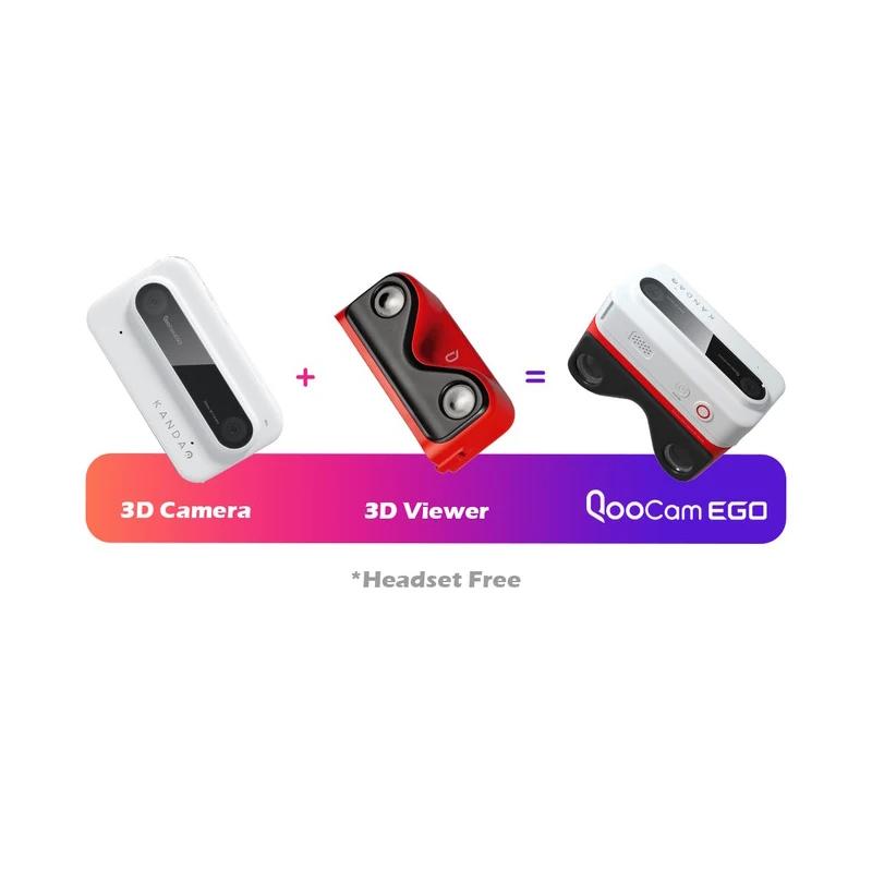 Kandao Qoocam EGO 4K caméra 3D réaliste Snap and View caméra instantanée point d'immersion stéréo et