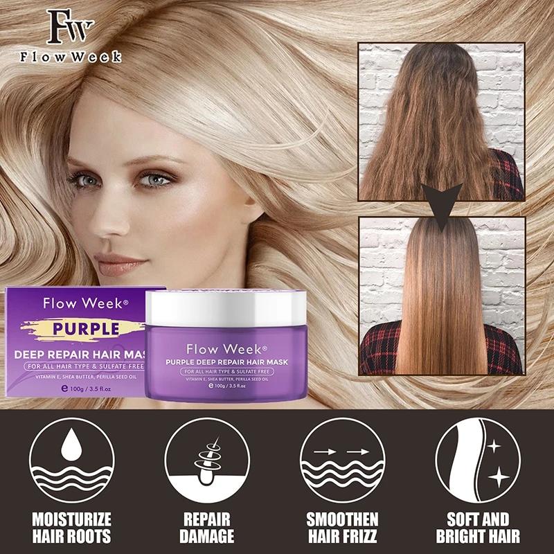 KerBrian-Masque réparateur en profondeur pour cheveux secs et abîmés, rend les cheveux doux et lisse