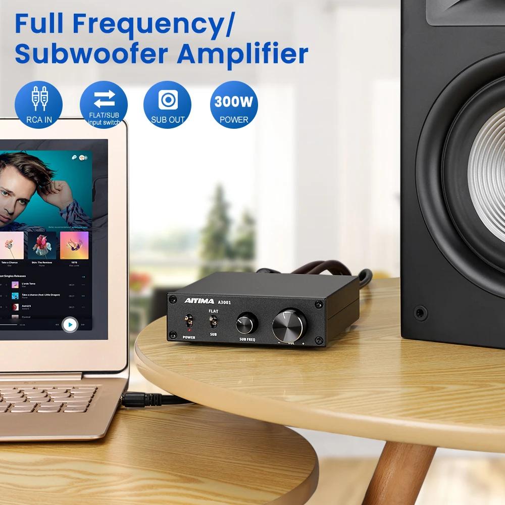 Amplificateur de subwoofer AIYIMA Audio A3001 TPA3255 300W, amplificateur de haut-parleur HIFI, ampl