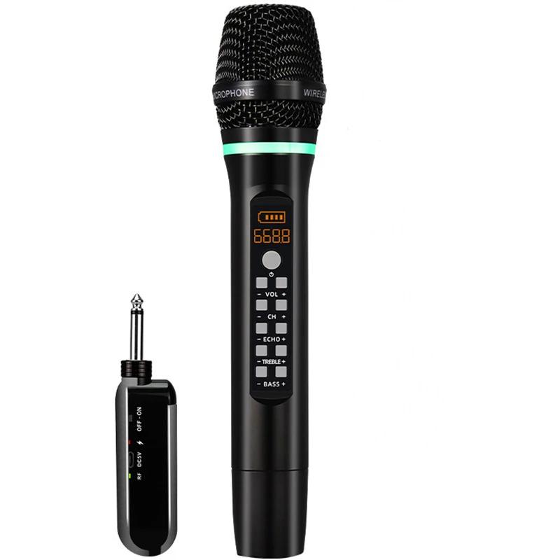 Microphone professionnel sans fil UHF, Bluetooth, karaoké, Studio d'enregistrement, fête à domicile,