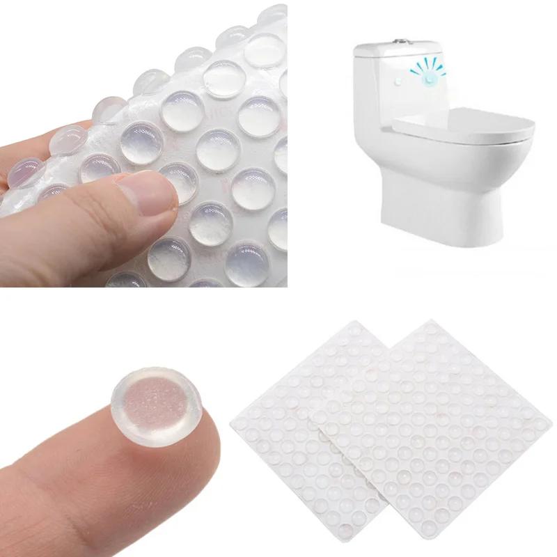 Pare-chocs rond en caoutchouc de Silicone auto-adhésif, doux, Transparent, noir, antidérapant, amort