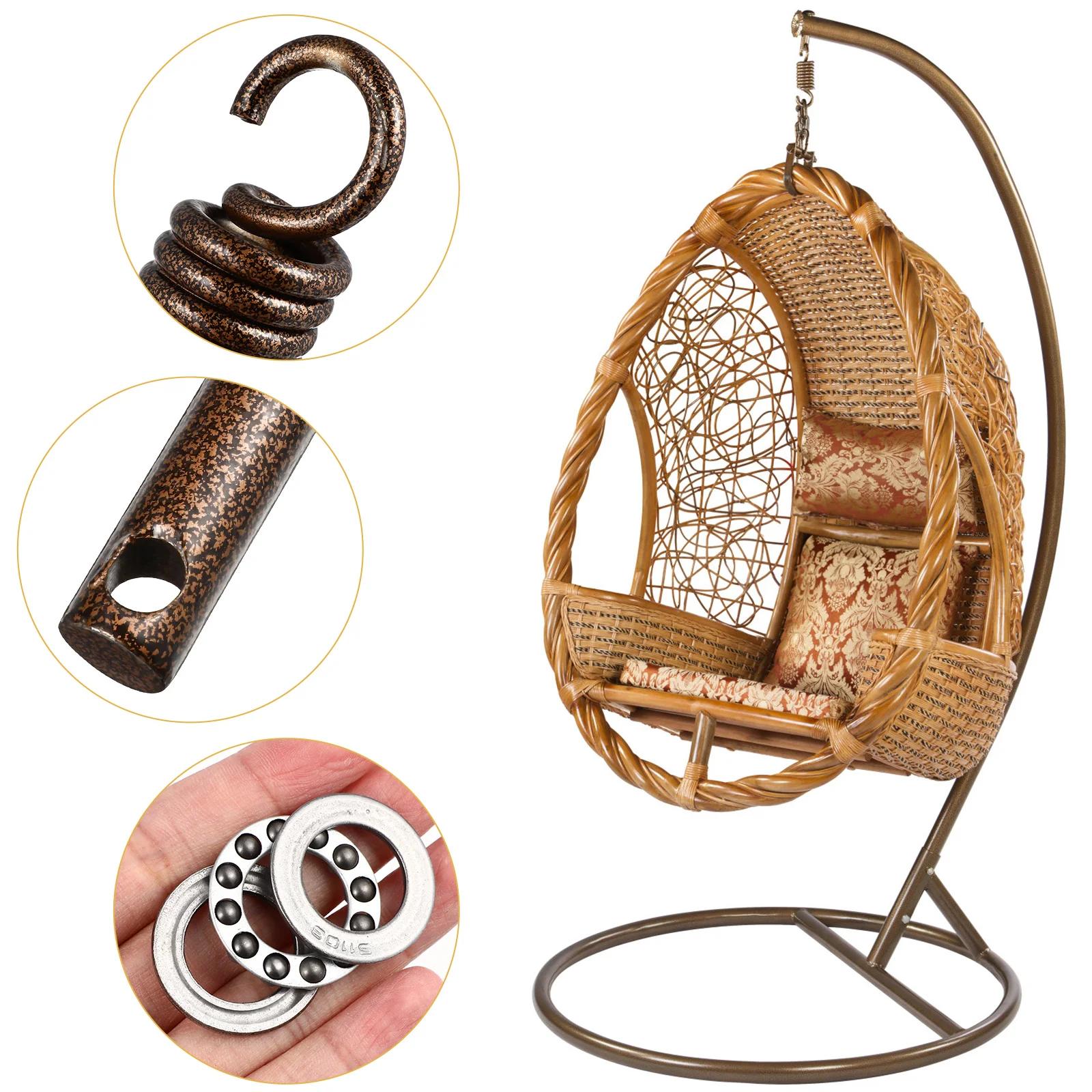 Crochet à ressort en acier inoxydable, pièces de hamac, mousqueton pivotant de remplacement, ensembl