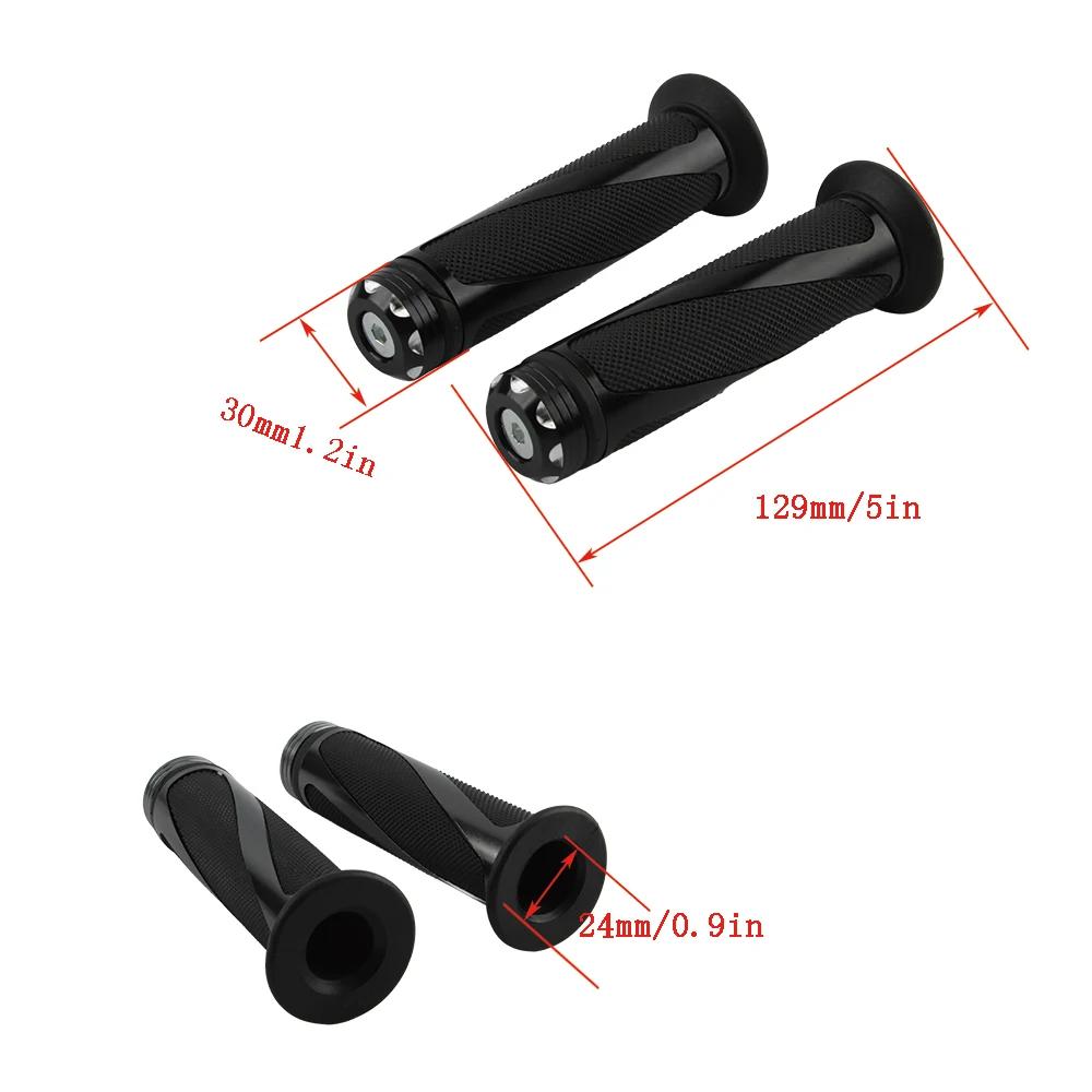 Poignée de moto 7/8 "22mm poignée universelle guidon CNC pour Kawasaki Honda Yamaha Suzuki Benelli D
