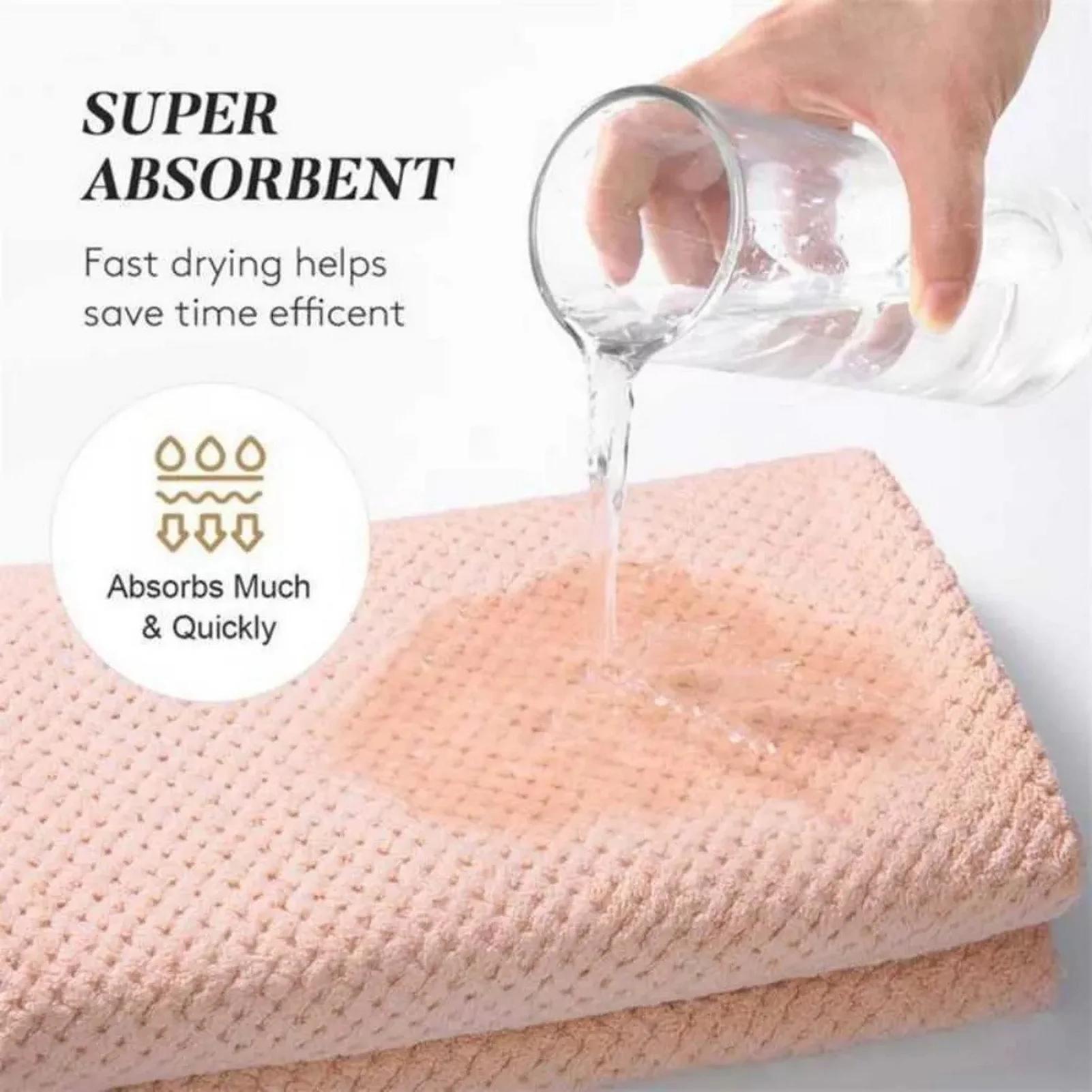 Grands serviettes pour cheveux en microfibre, Ultra douces, avec boucle élastique, pour cheveux bouc