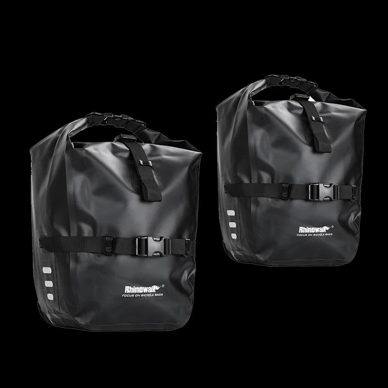 Rhinowalk 7L-15L vélo sacoche 100% étanche avant support sac arrière vélo porte-bagages cyclisme Bag