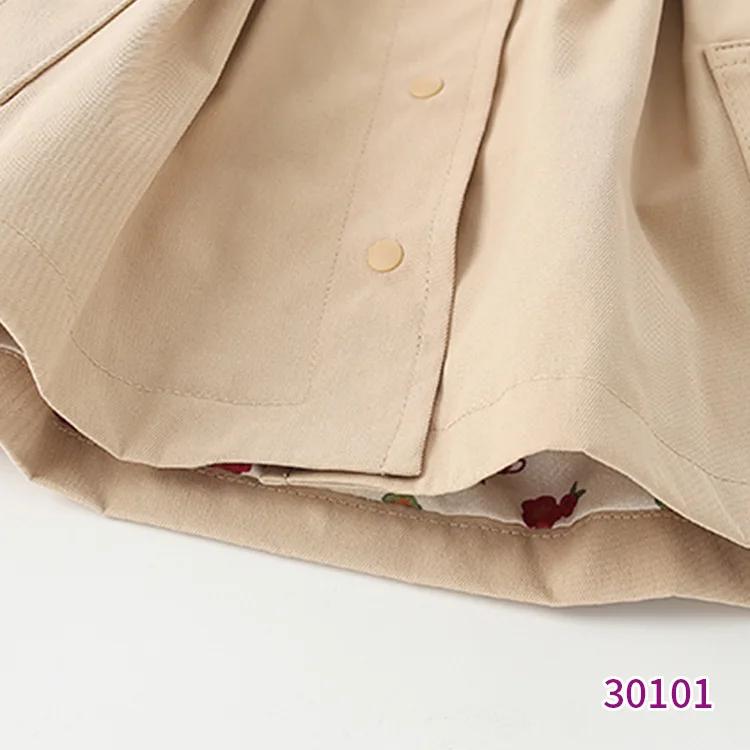 Manteau coupe-vent brodé à manches longues pour filles, vêtements de loisirs contractés pour bébés e