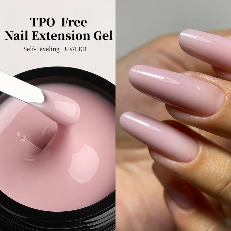 MSHARE 50ml bébé rose constructeur ongles Gel Hema Tpo Gel gratuit Construction des ongles Gel auto-