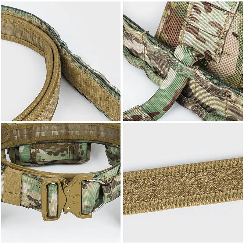 Ensembles de ceintures de combat en plein air, ceintures de service, ceinture utilitaire Airsoft pou