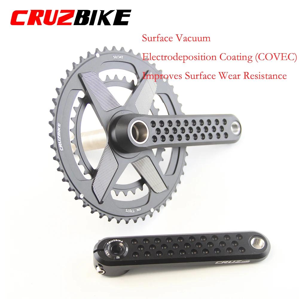 Pédalier de vélo de route CRUZbike 155/160/165/170 mm, double pignon 9/10/11/12 vitesses 46-30/48-32