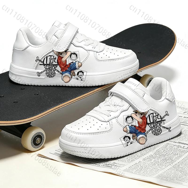 Baskets ONE PIECE Luffy à imprimé cool pour adolescents, étudiants, garçons, parents et enfants, lég