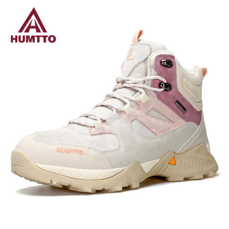 HUMTTO-Chaussures de Randonnée Imperméables pour Femme, Bottes de Luxe de Styliste, Baskets d'Escala