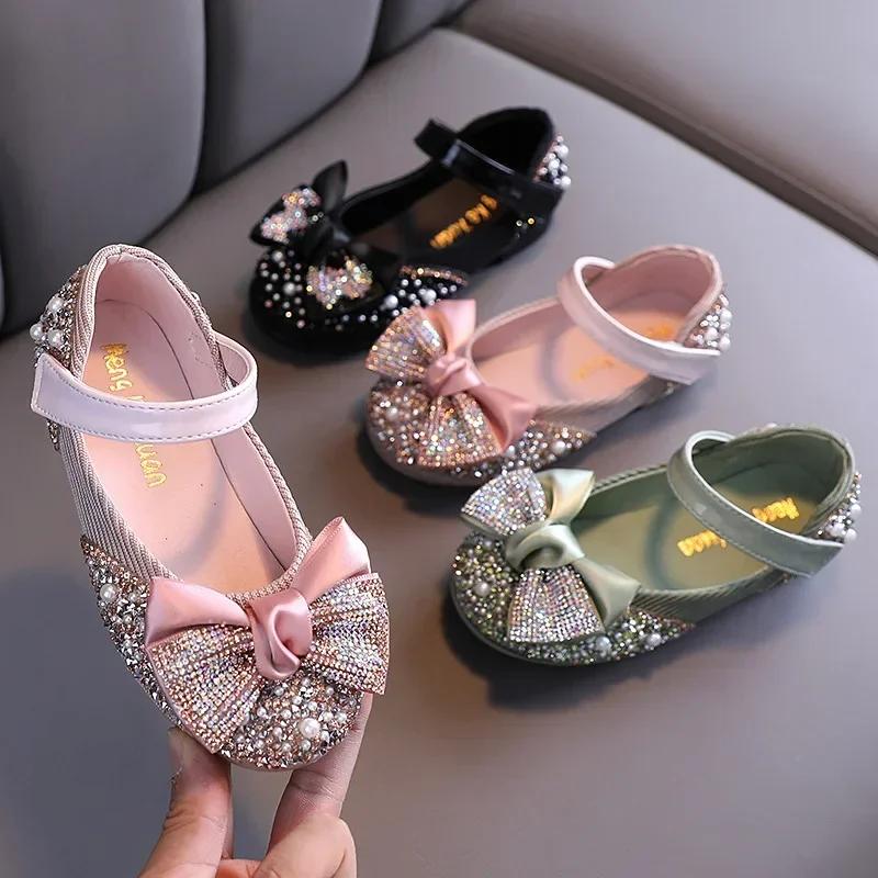 Sandales enfant en bas âge fille chaussures pour enfants perle strass brillant enfants chaussures bé
