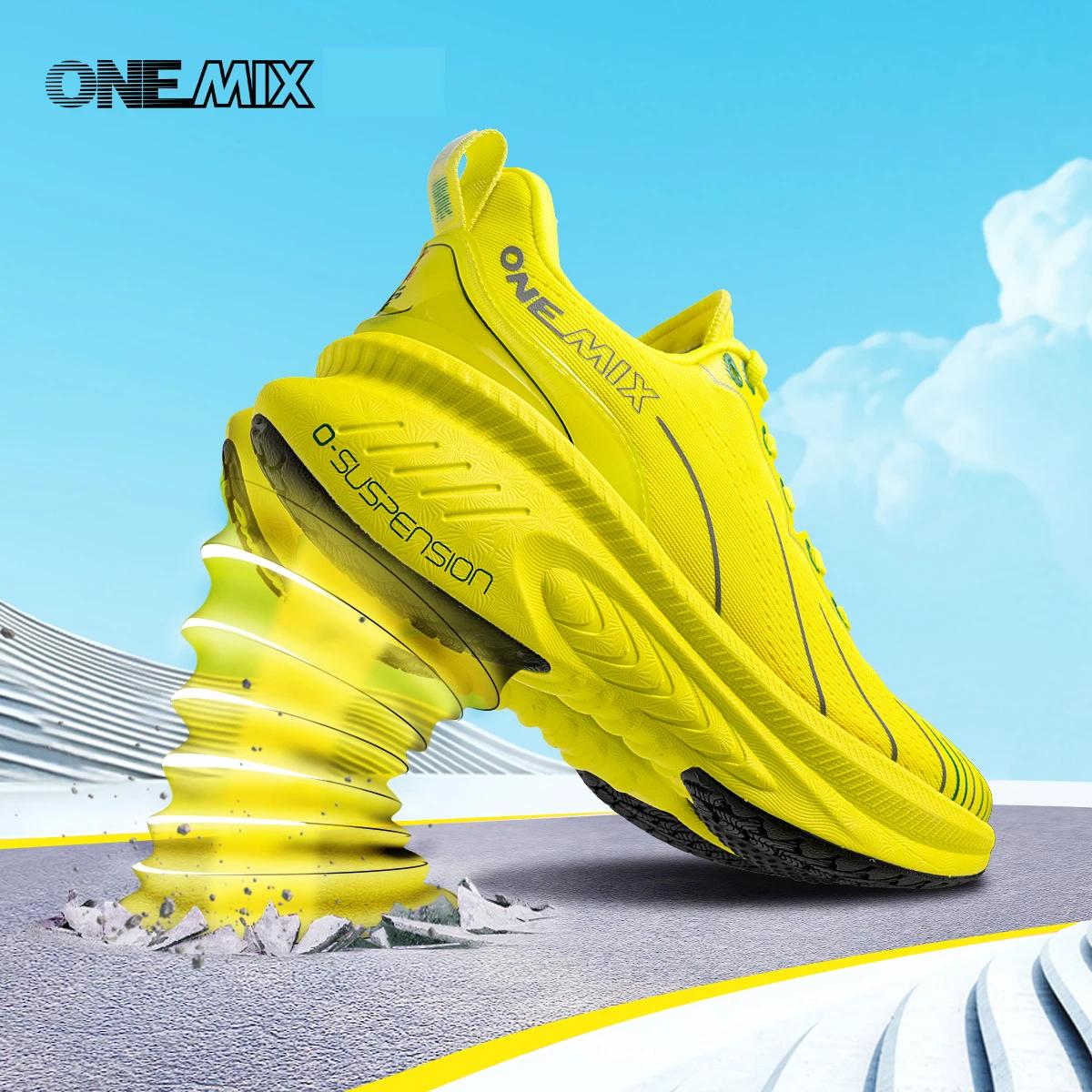 ONEMIX – chaussures de course sur route pour hommes, baskets d'été en maille respirante, chaussures