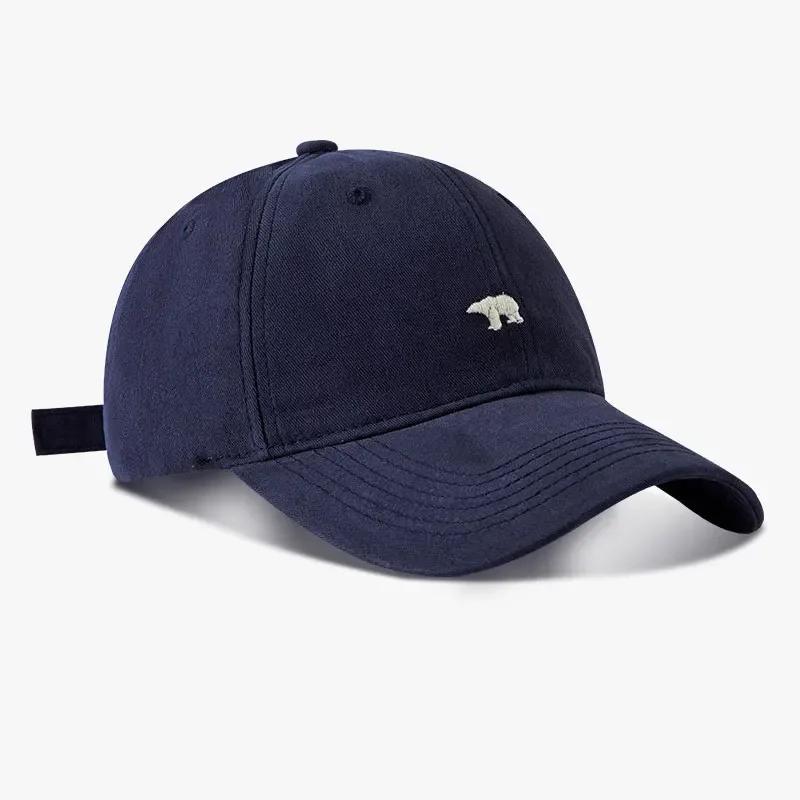Casquette de Baseball grande tête broderie ours polaire taille XL casquette pare-soleil unisexe déco