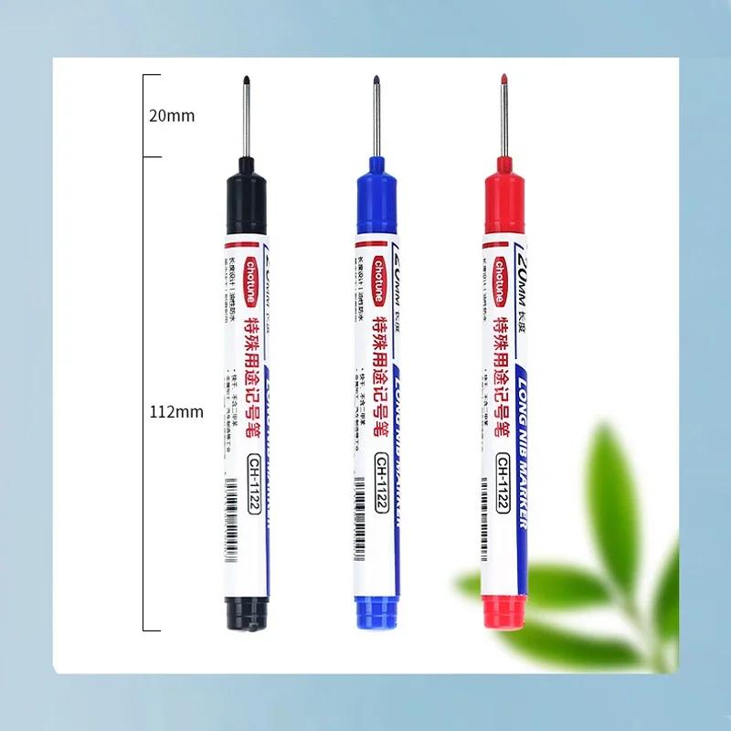 Marqueurs à tête longue à trou profond de 20mm, 8 pièces/ensemble, pour stylo perforant en métal, ét